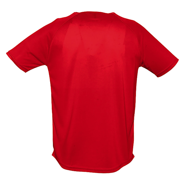 SOLS Herr Sporty Kortärmad Performance T-Shirt XS Röd Red XS