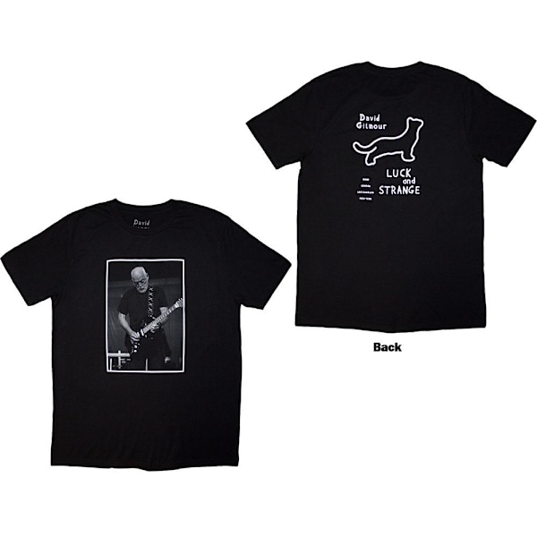 David Gilmour Unisex Vuxen Luck & Strange Svart Katt Strat Rygg Black XXL