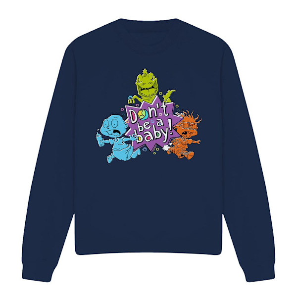Rugrats Unisex Vuxen Bebisar Fly För Livet Sweatshirt S Marinblå Navy S