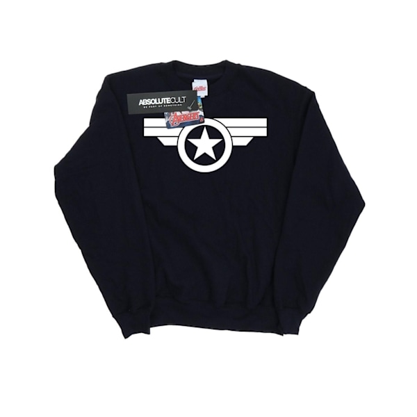 Marvel Herr Captain America Super Soldier Sweatshirt 4XL Marinblå B Navy Blue 4XL