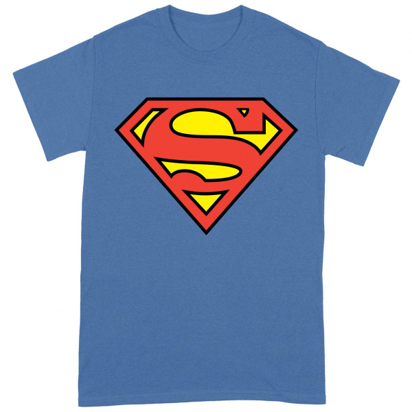 Superman Unisex Vuxen Logotyp T-shirt L Kungsblå Royal Blue L