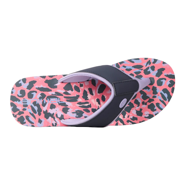 Animal Womens/Ladies Swish Leopard Print Recycled Flip Flops 5 Pale Pink 5 UK