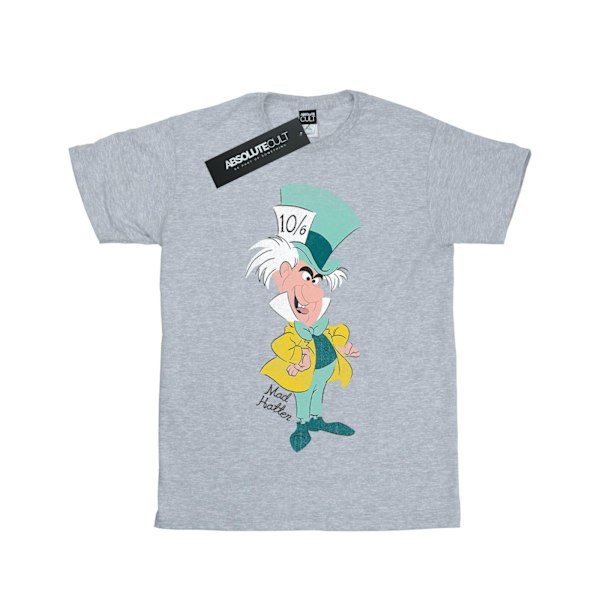 Disney Boys Alice In Wonderland Mad Hatter Classic T-Shirt 12-1 Sports Grey 12-13 Years