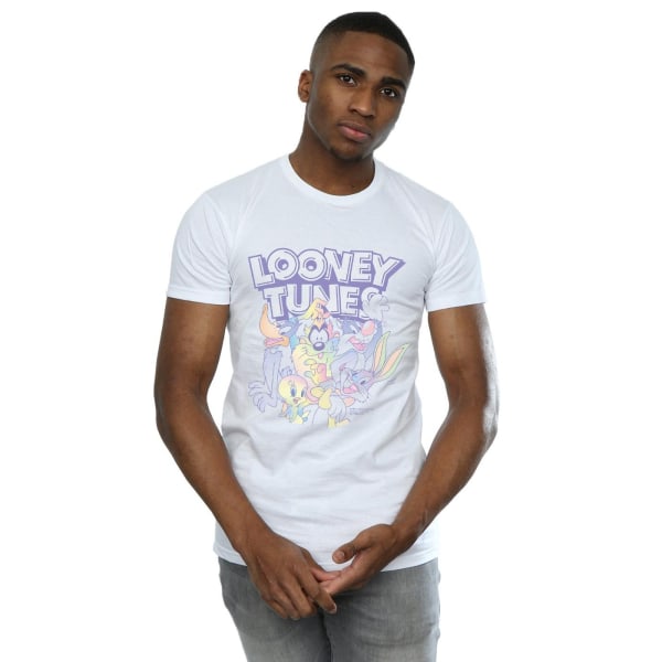 Looney Tunes Mens Rainbow Friends T-shirt L Vit White L