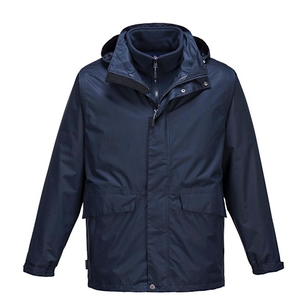 Portwest Herr Argo 3 i 1 Andningsbar Jacka XL Marinblå Navy XL