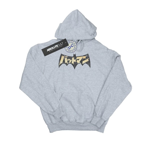 DC Comics Dam/Kvinnor Batman International Logo Hoodie M Heat Heather Grey M