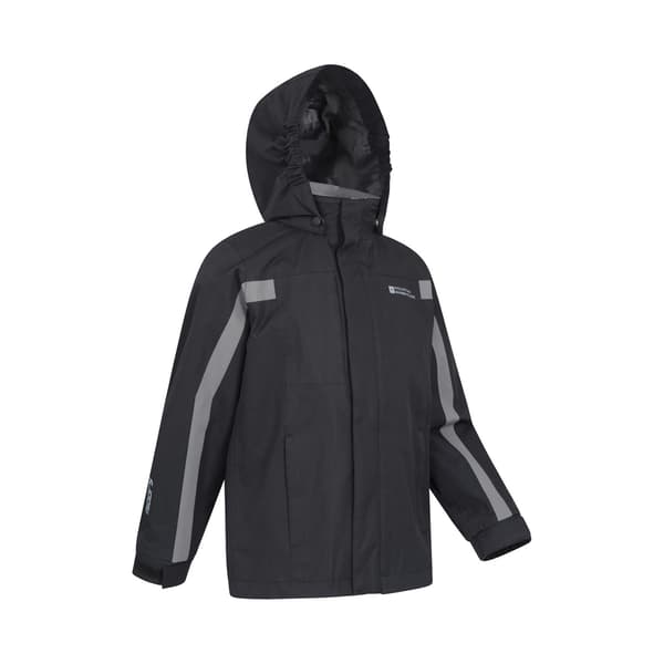 Mountain Warehouse Barn/Barn Samson II Vattentät Jacka 1 Black 11-12 Years