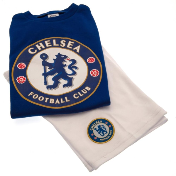 Chelsea FC T-shirt för barn/barn och kort set 12-18 månader Bl Blue/White 12-18 Months