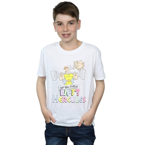 Disney Boys Hercules Do You Even Lift? T-shirt 7-8 år Vit White 7-8 Years