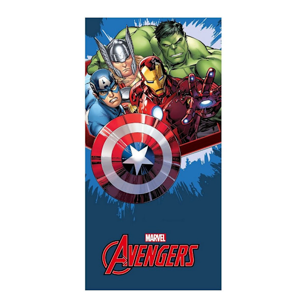 Marvel Avengers Bomull Strandhandduk En Storlek Blå/Flerfärgad Blue/Multicoloured One Size