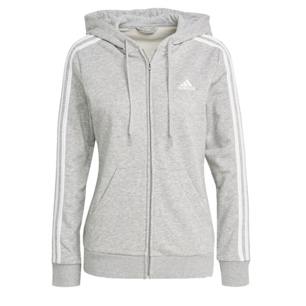 Adidas Dam/Dam Essentials Randig French Terry Full Zip H Grey 16-18 UK