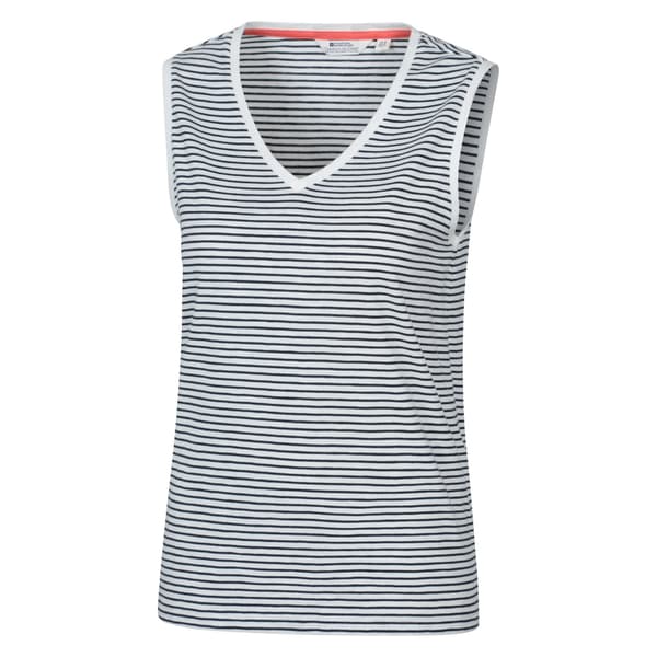 Mountain Warehouse Dam/Dam Whitley Randig V-ringad Topp Navy 12 UK
