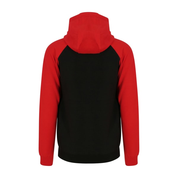 AWDis Just Hoods Herr Baseball Zoodie S Jet Black/Fire Red Jet Black/Fire Red S