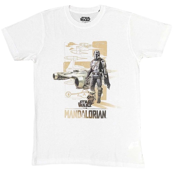 Star Wars: The Mandalorian Unisex Grogu T-shirt M Vit White M