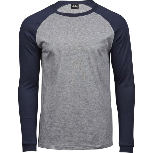 Tee Jay Herr T-shirt i Heather Baseball 3XL Grå Grey 3XL
