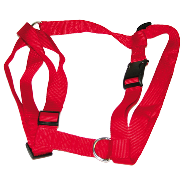 Vital Pet Products Justerbar Nylon Hundsele 25mm x 70-90cm Red 25mm x 70-90cm