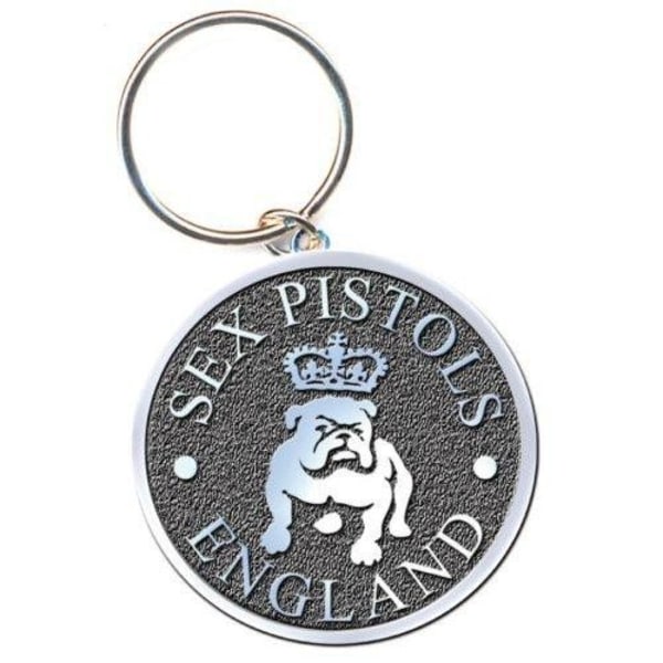 Sex Pistols Bulldog Emalj Nyckelring One Size Silver Silver One Size