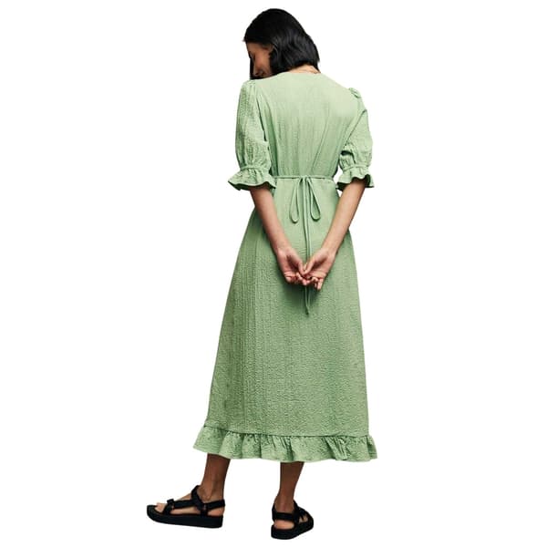 Nobody´s Child Dam Delilah Puffärm Midi Klänning 10 Sage 10 UK