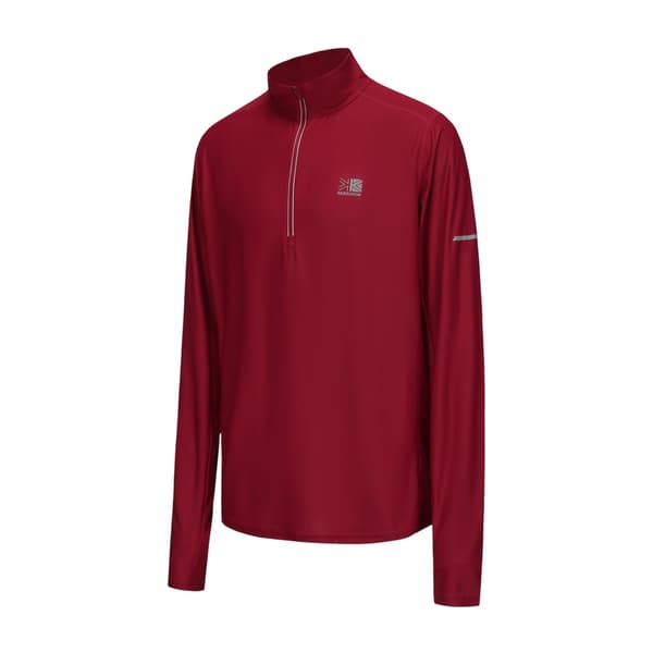 Karrimor Herr Quarter Zip Långärmad Träningströja S Berry Berry S