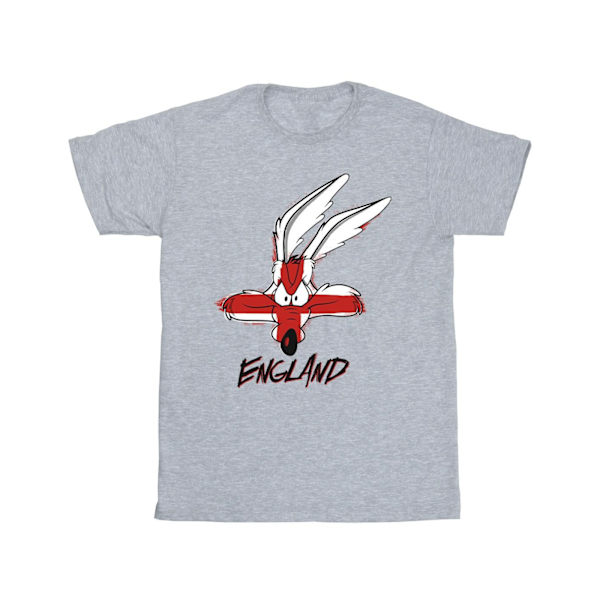 Looney Tunes Mens Coyote England Face T-Shirt XL Sports Grey Sports Grey XL