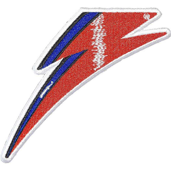 David Bowie vävd blixtplåster One Size Röd/Blå/Vit Red/Blue/White One Size