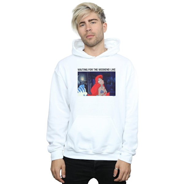 Disney Mens The Little Mermaid Waiting For The Weekend Hoodie 5 Sports Grey 5XL