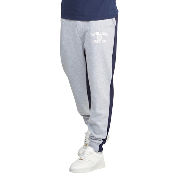 SikSilk Unisex Vuxen Kontrast Joggingbyxor XS Grå Grey XS