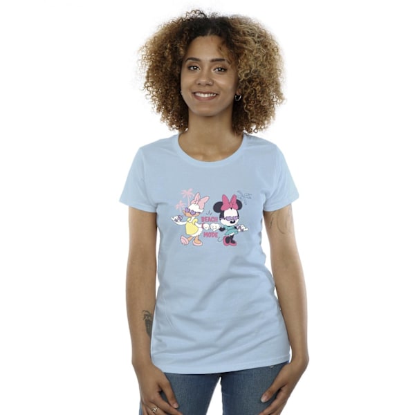 Disney Womens/Ladies Minnie Daisy Beach Mode Bomull T-Shirt S B Baby Blue S