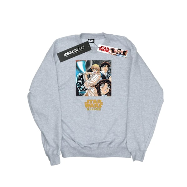 Star Wars Anime Poster Sweatshirt för män 5XL Sports Grey Sports Grey 5XL