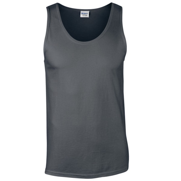 Gildan Mens Softstyle Plain Tank Top M Charcoal Charcoal M