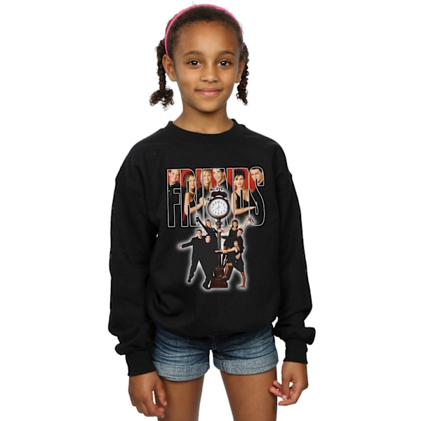 Friends Girls Script Homage Sweatshirt 9-11 år Svart Black 9-11 Years