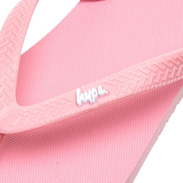 Hype Barn/Barn Script Flip Flops 10 UK Barn Rosa/Vit Pink/White 10 UK Child