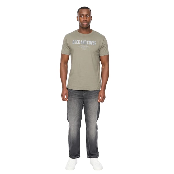 Duck and Cover Pittifore T-shirt för män M Oliv Olive M