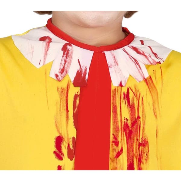 Fiestas Guirca Barn/Barn Mördarclown Kostymset 7-9 år Yellow/Red 7-9 Years