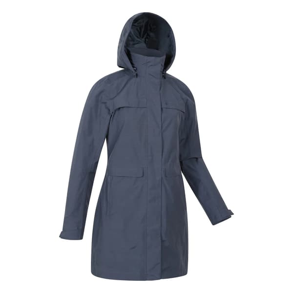 Mountain Warehouse Dam/Dam Cloudburst Texturerad Vattentät Navy 8 UK