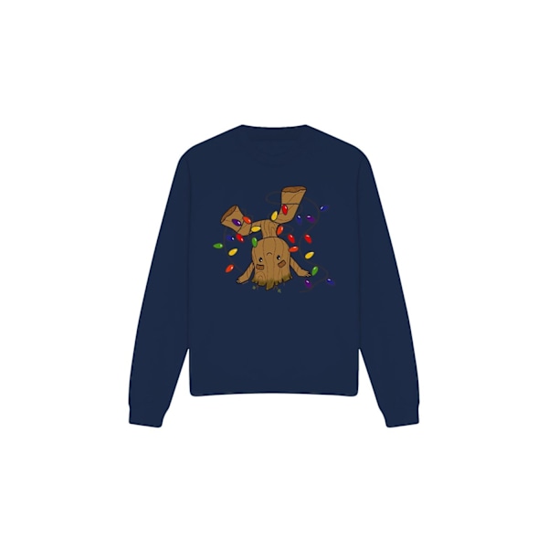 Guardians Of The Galaxy Unisex Vuxen Groot Julljus Tröja Navy S