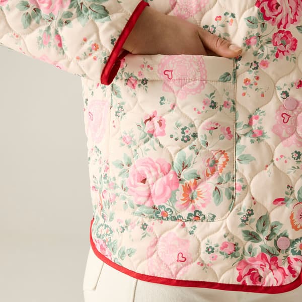 Regatta Dam/Dam Cath Kidston Hackney Rose Quiltad Vadderad Cream 8 UK