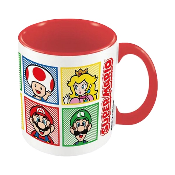 Super Mario Inner Two Tone Mug One Size Vit/Röd/Gul White/Red/Yellow One Size