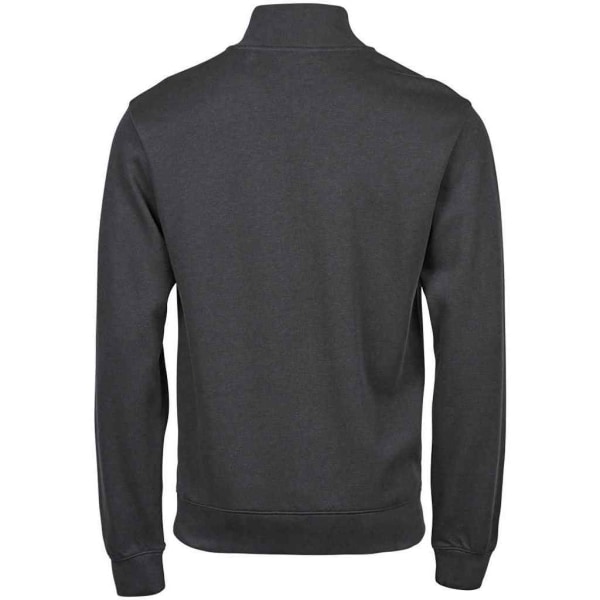 Tee Jays Herr Ribber Interlock Half Zip Sweatshirt 3XL Dark Gre Dark Grey 3XL