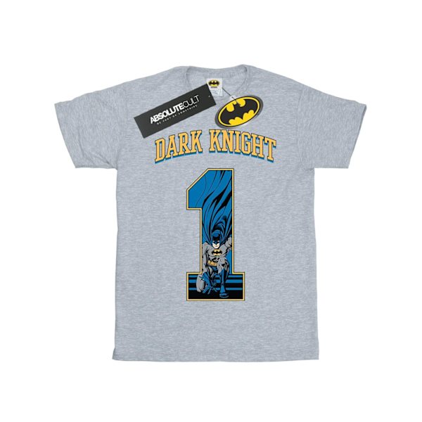 DC Comics Boys Batman Football Dark Knight T-Shirt 7-8 år Sp Sports Grey 7-8 Years