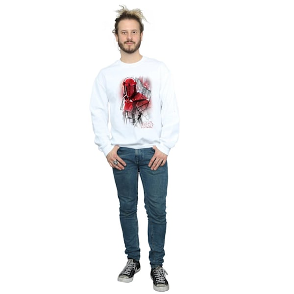 Star Wars The Last Jedi Praetorian Guard Borstad Sweatshirt för Män White 3XL