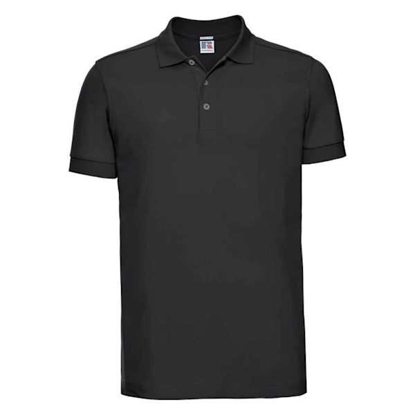 Russell Herr Pique Stretch Poloshirt XXL Svart Black XXL