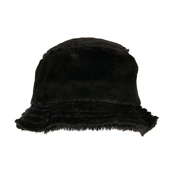 Flexfit Faux Fur Bucket Hat One Size Svart Black One Size