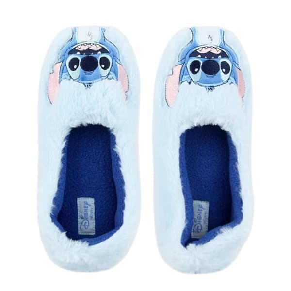 Lilo & Stitch Tofflor för damer/kvinnor Stitch Fluffy 5 UK Blå Blue 5 UK