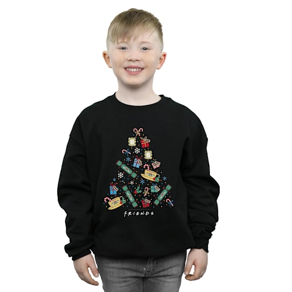 Friends Boys Julgran Sweatshirt 9-11 År Svart Black 9-11 Years