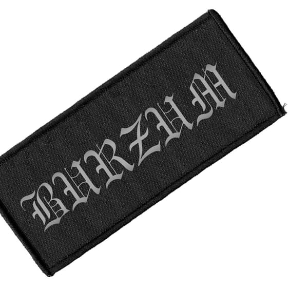 Burzum Påsydd Logotyp Patch One Size Silver Silver One Size