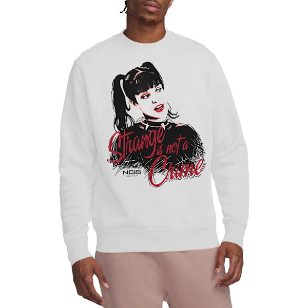 NCIS Unisex Vuxen Strange Is Not A Crime Sweatshirt M Vit White M