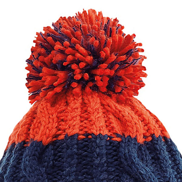 Beechfield Apres Beanie One Size Oxford Navy/Fire Red Oxford Navy/Fire Red One Size