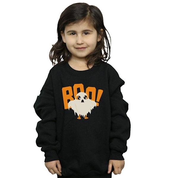 Star Wars Girls The Last Jedi Halloween Ghost Porg Sweatshirt 5 Black 5-6 Years