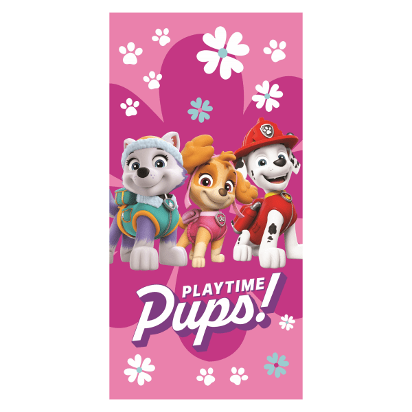Paw Patrol Playtime Pups Strandhandduk One Size Rosa/Flerfärgad Pink/Multicoloured One Size